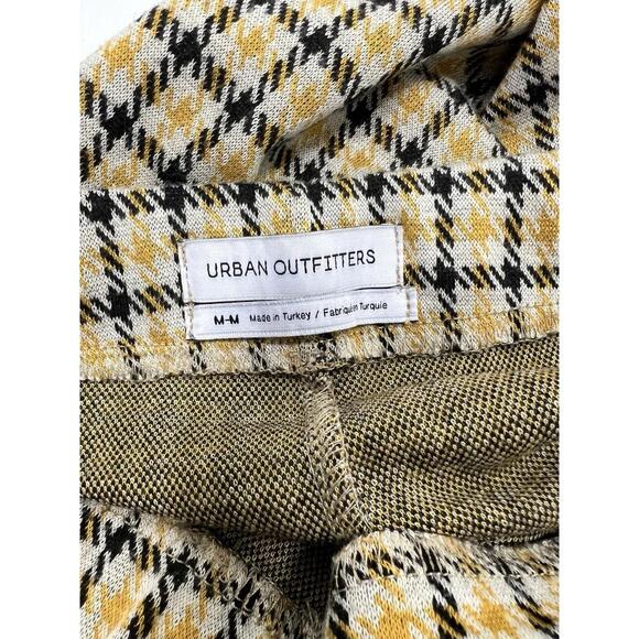 Urban Outfitters Plaid High Waisted Flare Leg Stretch Pants Sz Med Mod Boho - Picture 5 of 7